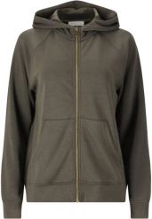 Damska bluza z kapturem full zip Athlecia Jacey. Szare bluzy Athlecia, l, bez wzorów, z materiału, eleganckie, bez ramiączek, z kapturem. Za 257.20 zł.