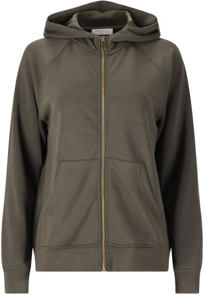 Damska bluza z kapturem full zip Athlecia Jacey. Szare bluzy Athlecia, l, bez wzorów, z materiału, eleganckie, bez ramiączek, z kapturem. Za 257.20 zł.