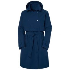 Płaszcz damski Helly Hansen Jane. Niebieskie płaszcze Helly Hansen, xl, bez wzorów, z materiału, bez kaptura. Za 1,103.35 zł.