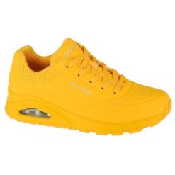 Buty do chodzenia damskie Skechers Uno Stand ON Air. Żółte buty sportowe lifestyle Skechers, bez wzorów, z materiału, sportowe, bez zapięcia. Za 381.00 zł.