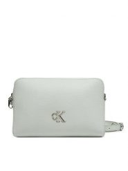 Calvin Klein Jeans Torebka Minimal Monogram Camera Bag 20 LV04K3162G Szary. Szare listonoszki Calvin Klein Jeans, bez wzorów, z jeansu, bez dodatków. Za 219.99 zł.