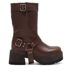 Botki Jenny Fairy. Brązowe botki Jenny Fairy, bez wzorów, bez obcasa, na słupku, bez zapięcia. Za 179.99 zł.