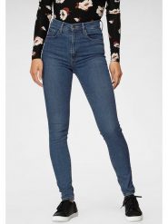 Levi´s Dżinsy - Super Skinny fit - w kolorze niebieskim rozmiar: W25/L32. Niebieskie jeansy l, z aplikacjami, ze skóry, klasyczne, z podwyższonym stanem. Za 167.28 zł.