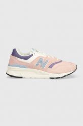 New Balance sneakersy CW997HVG kolor różowy. Czerwone buty sportowe lifestyle New Balance, bez wzorów, z gumy, sportowe, bez zapięcia. Za 469.99 zł.