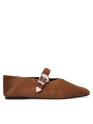 Tommy Jeans Baleriny Tjw Ballerina Suede EN0EN03067 Brązowy. Brązowe baleriny Tommy Jeans, bez wzorów, z jeansu, bez obcasa, bez zapięcia. Za 449.99 zł.