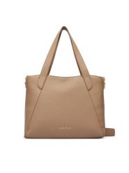 Valentino Torebka Thaoe Re VBSA5M02 Beżowy. Brązowe shopper bag Valentino, bez wzorów, ze skóry, bez dodatków. Za 749.99 zł.