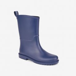 Damskie kalosze Coqui Emma - futrzane, ocieplane, wodoodporne. Niebieskie kalosze Coqui, bez wzorów, z futra, bez zapięcia. Za 148.99 zł.