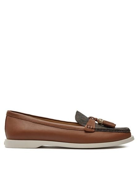 MICHAEL Michael Kors Mokasyny 40T4KRFP1B Brązowy. Brązowe mokasyny MICHAEL Michael Kors, bez wzorów, ze skóry. Za 481.99 zł.