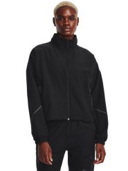 Kurtka treningowa damska Under Armour Unstoppable Jacket - czarna. Czarne kurtki Under Armour, xl, bez wzorów, z elastanu, bez kaptura. Za 399.99 zł.