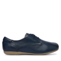 Półbuty Josef Seibel. Niebieskie półbuty wsuwane Josef Seibel, bez wzorów, bez obcasa, na płaskiej podeszwie. Za 409.99 zł.