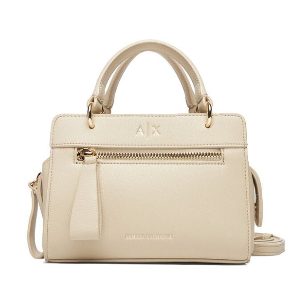 Torebka Armani Exchange. Brązowe torebki klasyczne Armani Exchange, bez wzorów, klasyczne, bez dodatków. Za 499.99 zł.