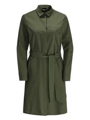 Jack Wolfskin Sukienka turystyczna w kolorze zielonym rozmiar: L. Zielone sukienki Jack Wolfskin, na co dzień, l, bez wzorów, z materiału, sportowe, bez kołnierzyka, bez ramiączek, proste. Za 205.45 zł.