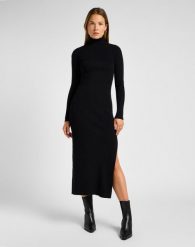 LEE DAMSKA SUKIENKA Dzianinowa KNITTED DRESS 112358303 LI81011656. Sukienki Lee, l, bez wzorów, z dzianiny, bez kołnierzyka, bez ramiączek. Za 229.99 zł.