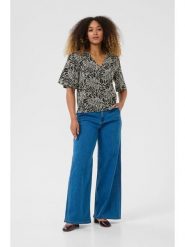 Cream Bluzka w kolorze czarno-białym rozmiar: 40. Czarne bluzki Cream, bez wzorów, z bawełny, bez kołnierzyka, bez ramiączek. Za 126.99 zł.