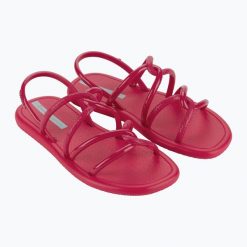 Sandały damskie Ipanema Meu Sol Azul. Czerwone sandały Ipanema, bez wzorów, sportowe, bez obcasa, bez zapięcia. Za 59.99 zł.