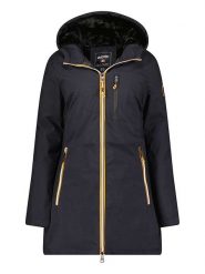 Canadian Peak Parka "Cassimineak" w kolorze granatowym rozmiar: L. Niebieskie płaszcze Canadian Peak, l, z aplikacjami, bez kaptura. Za 228.92 zł.
