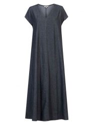 Herrlicher Sukienka w kolorze antracytowym rozmiar: XL. Czarne sukienki Herrlicher, na co dzień, xl, bez wzorów, bez kołnierzyka, bez ramiączek, maxi, proste. Za 195.99 zł.