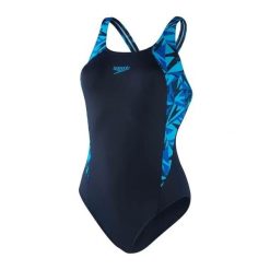 Damski kostium kąpielowy 1-częściowy Speedo Eco Endurance+ Hyperboom Splice Musc. Czarne kombinezony Speedo, l, bez wzorów, z materiału, klasyczne, bez kołnierzyka, bez ramiączek. Za 307.50 zł.