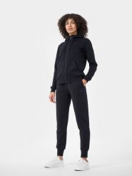 4F Spodnie dresowe joggery damskie XS. Niebieskie spodnie dresowe 4f, bez wzorów, z bawełny. W wyprzedaży za 59.99 zł.