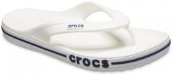 Japonki Dla Dorosłych Crocs Bayaband Flip. Szare japonki Crocs, bez wzorów, z materiału. Za 119.99 zł.