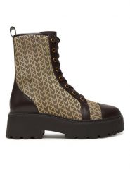 MICHAEL Michael Kors Botki Blake 40T5BKFE5Y Brązowy. Brązowe botki MICHAEL Michael Kors, bez wzorów, z materiału, bez obcasa, na płaskiej podeszwie, bez zapięcia. Za 999.99 zł.