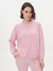 Weekend Max Mara Sweter Banda 2415361161 Różowy Regular Fit. Czerwone swetry Weekend Max Mara, l, bez wzorów, z wełny, bez ramiączek. Za 489.99 zł.
