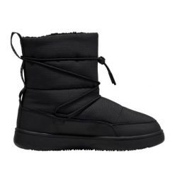 Buty Puma Snowbae Wns 393920 01 czarne. Czarne śniegowce bez wzorów, z gumy, bez zapięcia. W wyprzedaży za 426.42 zł.