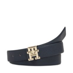 Pasek Damski Tommy Hilfiger. Niebieskie paski Tommy Hilfiger, bez wzorów. Za 199.99 zł.