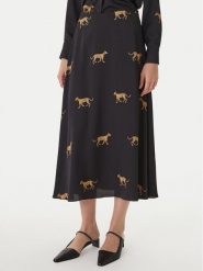 LOLA CASADEMUNT Spódnica maxi LS2608008 Czarny Regular Fit. Czarne spódnice LOLA CASADEMUNT, xl, bez wzorów, z syntetyku, maxi. Za 459.99 zł.