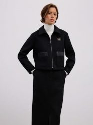 BGN Kurtka przejściowa w kolorze czarnym rozmiar: 38. Czarne kurtki BGN, bez wzorów, z wełny, bez kaptura. Za 173.99 zł.