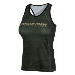 Koszulka sportowa damska bez rękawów Tank top EXTREME HOBBY HAVOC. Zielone topy sportowe EXTREME HOBBY, m, bez wzorów, z elastanu, na fitness i siłownię. Za 139.00 zł.
