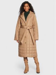 Gina Tricot Kurtka puchowa Yaya 17764 Beżowy Regular Fit. Brązowe kurtki Gina Tricot, xs, bez wzorów, z puchu, bez kaptura. Za 369.99 zł.