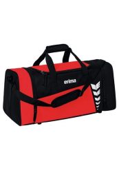 Torba sportowa Erima Six Wings. Czarne torby sportowe Erima, bez wzorów, z materiału, na ramię. Za 129.99 zł.