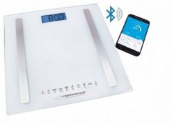 Waga z funkcją bluetooth Esperanza B.FIT EBS016W (kolor biały). Białe wagi łazienkowe Esperanza. Za 41.99 zł.