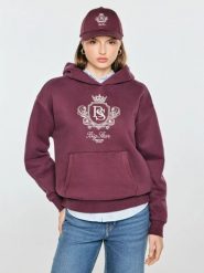 Bluza damska z kapturem i haftowanym logo bordowa afraja 604. Czerwone bluzy z kapturem BIG STAR, l, bez wzorów, z kapturem. Za 249.99 zł.