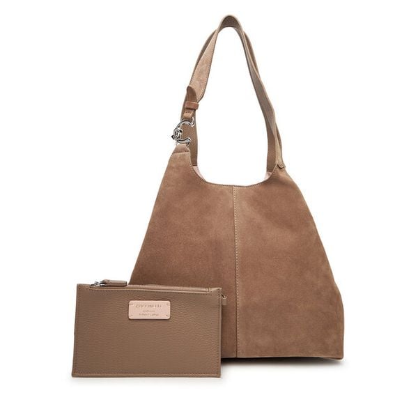 Torebka Coccinelle. Szare shopper bag Coccinelle, bez wzorów, bez dodatków. Za 1,299.00 zł.