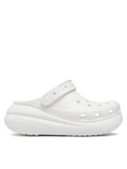 Crocs Klapki Classic Crush Clog 207521 Biały. Białe klapki Crocs, bez wzorów, z tworzywa sztucznego, bez obcasa, bez zapięcia. Za 339.99 zł.