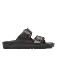 Birkenstock Klapki "Arizona" w kolorze czarnym rozmiar: 38. Czarne klapki Birkenstock, bez wzorów, klasyczne, z otwartym noskiem, bez obcasa, bez zapięcia. Za 253.54 zł.