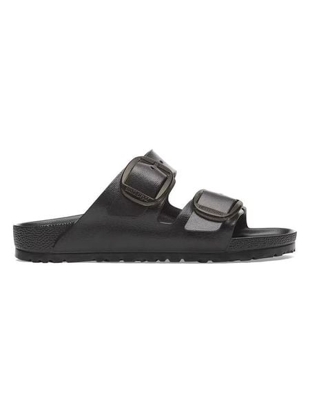 Birkenstock Klapki "Arizona" w kolorze czarnym rozmiar: 38. Czarne klapki Birkenstock, bez wzorów, klasyczne, z otwartym noskiem, bez obcasa, bez zapięcia. Za 253.54 zł.
