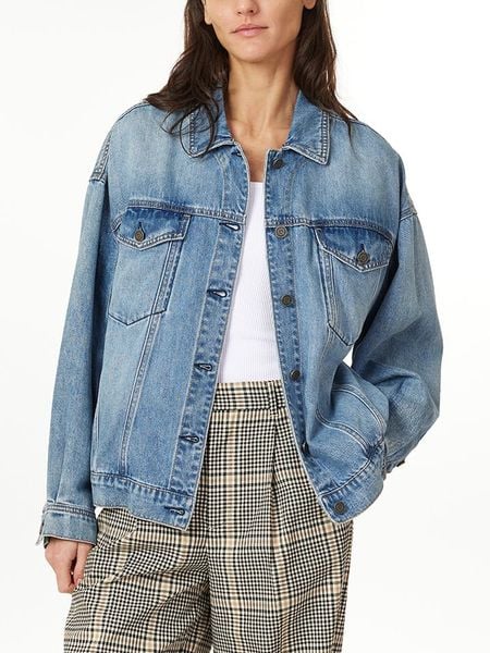 Scotch & Soda Kurtka dżinsowa w kolorze błękitnym rozmiar: S. Niebieskie kurtki Scotch & Soda, s, bez wzorów, prążkowane, bez kaptura. Za 257.92 zł.