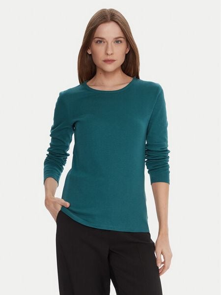 United Colors Of Benetton Bluzka 3GA2E16F9 Niebieski Regular Fit. Niebieskie bluzki United Colors Of Benetton, l, bez wzorów, z bawełny, bez kołnierzyka, bez ramiączek. Za 79.99 zł.