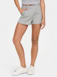 ONLY Szorty sportowe Sweat 15245800 Szary Regular Fit. Szare szorty sportowe ONLY, bez wzorów, z bawełny. Za 59.99 zł.