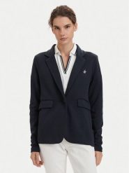 Beverly Hills Polo Club Marynarka P-SS26W-F6547 Granatowy Regular Fit. Niebieskie marynarki i żakiety Beverly Hills Polo Club, xs, bez wzorów, z bawełny, bez ramiączek. Za 329.99 zł.