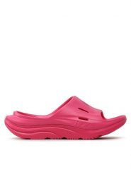 Hoka Klapki Ora Recovery 3 1135061 Różowy. Czerwone klapki HOKA, bez wzorów, z tworzywa sztucznego, sportowe, bez obcasa, bez zapięcia. Za 179.99 zł.