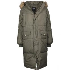 Parka dla kobiet Urban Classic Oversize coat. Czarne płaszcze Urban Classics, na zimę, bez wzorów, bez kaptura. Za 464.50 zł.