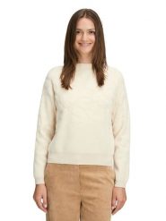 BETTY & CO Sweter w kolorze kremowym rozmiar: 46. Brązowe swetry Betty & Co, bez wzorów, bez ramiączek. Za 169.95 zł.