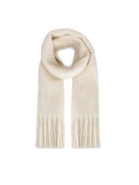 Jenny Fairy Szal 4W4-001-AW24 Biały. Białe szaliki i kominy Jenny Fairy, bez wzorów, z poliesteru. Za 69.99 zł.