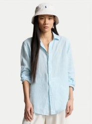 Polo Ralph Lauren Koszula 211910644008 Błękitny Regular Fit. Niebieskie koszule Polo Ralph Lauren, xl, bez wzorów, ze lnu, bez kołnierzyka, bez ramiączek. Za 939.99 zł.