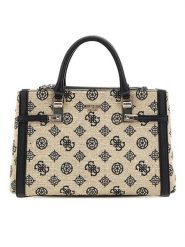 Guess Torebka w kolorze beżowo-czarnym - 34 x 22 x 10 cm rozmiar: onesize. Brązowe torebki klasyczne Guess, z aplikacjami, z materiału, przez ramię, bez dodatków. Za 392.76 zł.