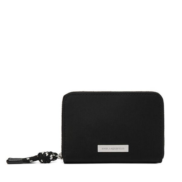Portfel KARL LAGERFELD. Czarne portfele KARL LAGERFELD, bez wzorów. Za 429.99 zł.